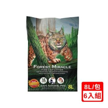 Forest Miracle 森林奇跡 純天然崩解型松木砂 8L X(6入組)
