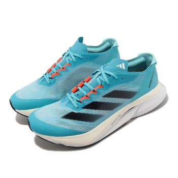 adidas 慢跑鞋 Adizero Boston 12 M 男鞋 藍 白 中長跑 馬牌輪胎底 運動鞋 愛迪達 H03612