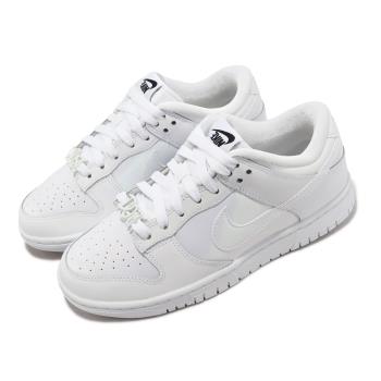 Nike 休閒鞋 Wmns Dunk Low SE 女鞋 白 珍珠白 皮革 珠光 Just Do It FD8683-100