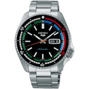 SEIKO 精工 5 Sports SKX 55周年現代詮釋版機械錶/黑/42.5mm (4R36-15D0D/SRPK13K1)SK003