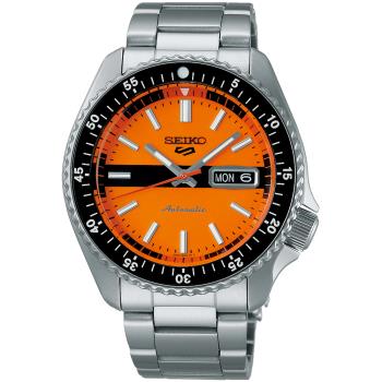 SEIKO 精工 5 Sports SKX 55周年現代詮釋版機械錶/橙/42.5mm (4R36-13V0L/SRPK11K1)SK003