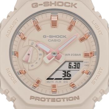 【CASIO 卡西歐】G-SHOCK 簡約輕薄 櫻花粉 八角形錶殼 GMA-S2100-4A_42.9mm