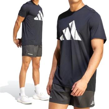 Adidas Run IT BOS Tee 男 黑色 排濕 速乾 訓練 反光 輕盈 上衣 短袖 HZ4512