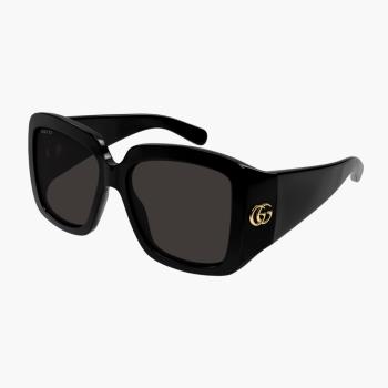 【GUCCI 古馳】方形膠框太陽眼鏡(GG1402SA-001)