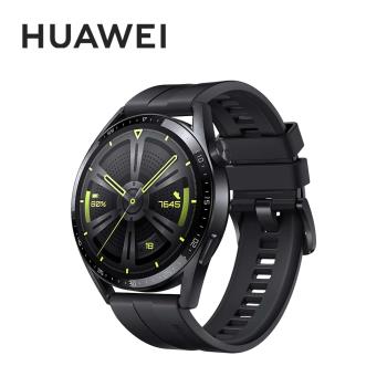 (豪禮組)HUAWEI Watch GT3 46mm 健康運動智慧手錶 活力款-黑