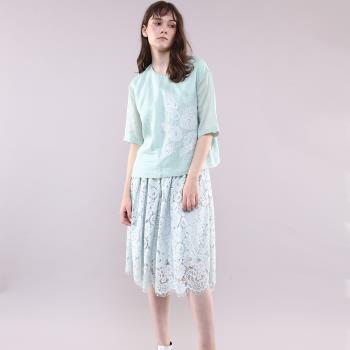 【PANGCHI 龐吉】鏤空感蕾絲簡約短裙(2125002/51/52)