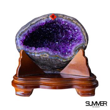 【SUMMER 寶石】5A級招財天然烏拉圭紫晶洞 6.5kg(A168)