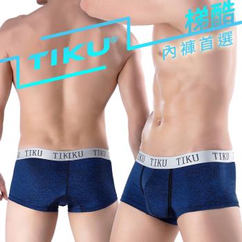 TIKU 梯酷 ~ 金屬系 超彈貼身平口男內褲 藍色 (HP1196)