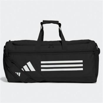 Adidas 旅行包 健身包 三條線 黑【運動世界】HT4747