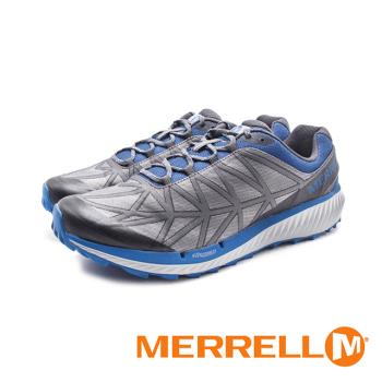 MERRELL(男)AGILITY SYNTHESIS 2戶外輕量型慢跑越野鞋 男鞋-藍灰