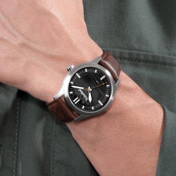 Timberland 天柏嵐 經典大三針石英腕錶-42mm(TDWGA0029602)
