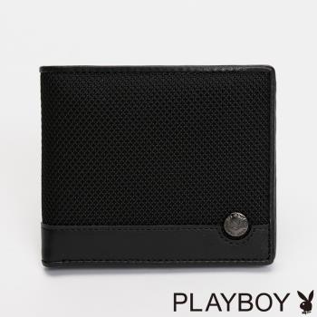 PLAYBOY - 短夾 Crucial系列 - 黑色