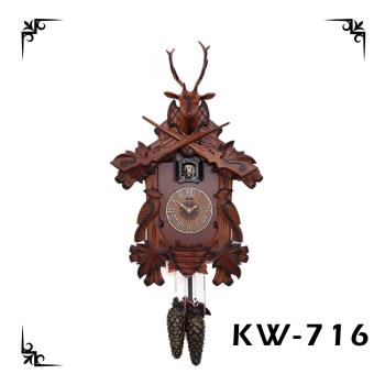 KAIROS 凱樂絲 實木 北歐風 麋鹿造型 布穀鐘 咕咕鐘 KW716
