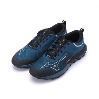 MIZUNO WAVE IBUKI 4 GORE-TEX 戶外慢跑鞋 深藍 J1GJ225951 男鞋