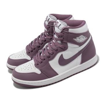 Nike 休閒鞋 Air Jordan 1 Retro High OG 男鞋 白 紫 AJ1 高筒 DZ5485-105