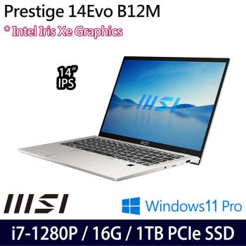 MSI微星 Prestige 14Evo B12M-434TW 14吋 輕薄商務筆電 i7-1280P/16G/1TB SSD/W11P