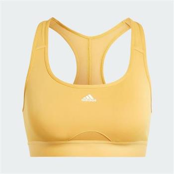 Adidas 女裝 運動內衣 排汗 涼感 中度支撐 黃【運動世界】IK0166