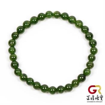 【正佳珠寶】 透輝石頂級翠綠5.4-5.7mm手珠(日本彈力繩)