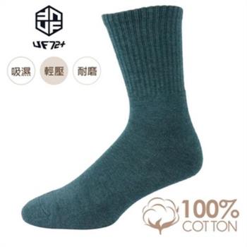 【UF72】UF6424男(五雙入)ELF精舒棉吸震耐磨高磅中統氣墊襪