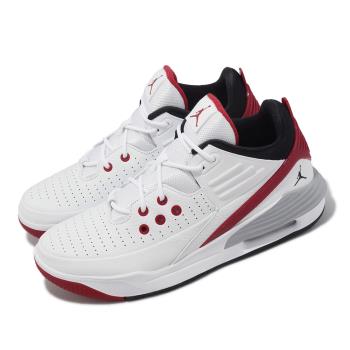 Nike 籃球鞋 Jordan Max Aura 5 白 紅 男鞋 喬丹 氣墊 緩震 運動鞋 DZ4353-101