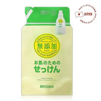 日本MIYOSHI無添加洗衣精補充包1000ml x1包