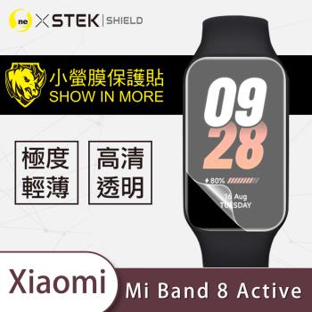 【O-ONE】Xiaomi 小米手環 BAND 8 Active『小螢膜』滿版全膠螢幕保護貼超跑包膜頂級原料犀牛皮(一組兩入)