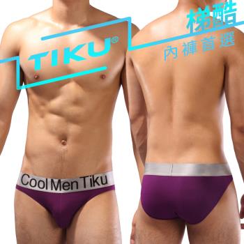 TIKU 梯酷 凸立囊袋 舒適透氣 莫代爾 男三角內褲 - 紫色 (XM1863)