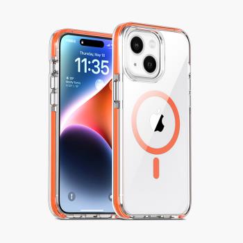 IN7 宏光磁吸系列 iPhone 15 (6.1吋) 雙層邊框透明防摔手機保護殼