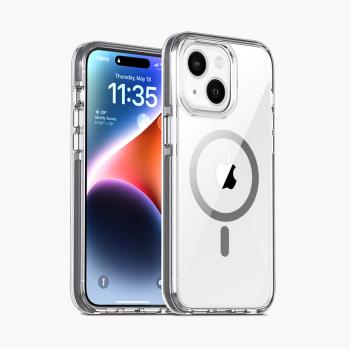 IN7 宏光磁吸系列 iPhone 15 Plus (6.7吋) 雙層邊框透明防摔手機保護殼