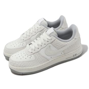 Nike Wmns Air Force 1 07 女鞋 白 灰 蛇紋 AF1 White Python DX2678-100
