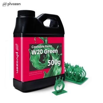Phrozen 可鑄造金工樹脂 W20 綠色 / 500G裝