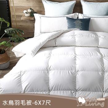 【好室棉棉】台灣製 100%純天然頂級水鳥羽毛被-雙人6*7尺