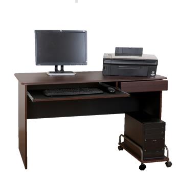 《DFhouse》梅克爾電腦辦公桌[1抽1鍵+主機架](2色可選)