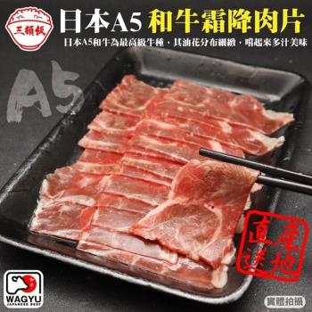 海肉管家-日本A5和牛熟成霜降肉片15盒(約100g/盒)