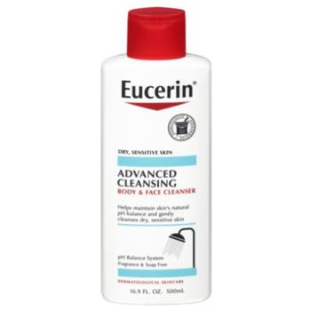 美國Eucerin 身體臉清潔乳-乾性敏感肌用(16.9oz)*2