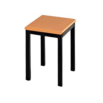 【好傢俱】斯特單人板凳(木紋色板面鐵腳椅)