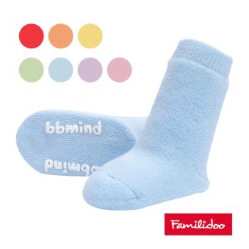 【Familidoo 法米多】bbmind 台灣製 彩虹嬰兒襪 0~3個月適用(厚襪)