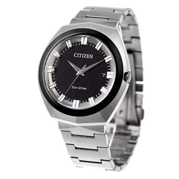 【CITIZEN】星辰 無際星輝 BN1014-55E 光動能 藍寶石鏡面 日期顯示 鋼錶帶男錶 銀/黑 42.5mm
