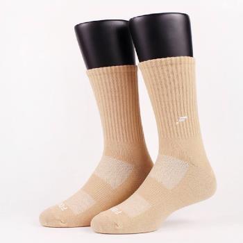 【FOOTER除臭襪】就素單色長襪-男款(K185L/XL-卡其)
