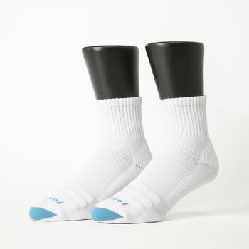 【FOOTER除臭襪】螺旋氣墊輕壓力襪-男款-局部厚(T98L/XL-白)