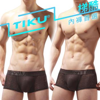 TIKU 梯酷 - 會呼吸的竹纖維 超透氣平口男內褲 -黑 (BH1192)