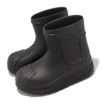 adidas 雨鞋 Adifom Superstar Boot W 女鞋 黑 全黑 貝殼頭 厚底 三葉草 愛迪達 IG3029