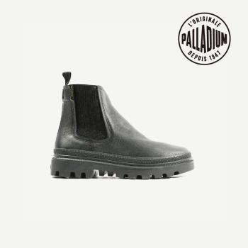 【PALLADIUM】CHELSEA 皮革法式質感時尚優雅踝靴 女款 黑 98915-001