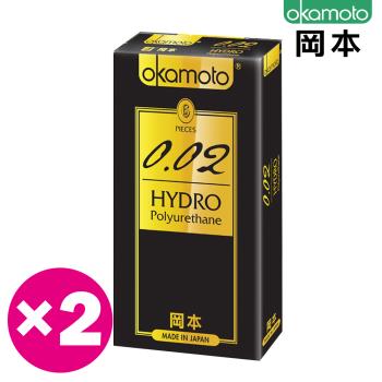 岡本．002 HYDRO水感勁薄保險套（6入×2盒)