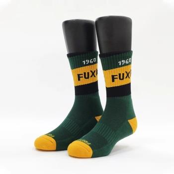 【FOOTER除臭襪】放克人生運動氣墊襪-男款-全厚底(ZH168L/XL-綠)
