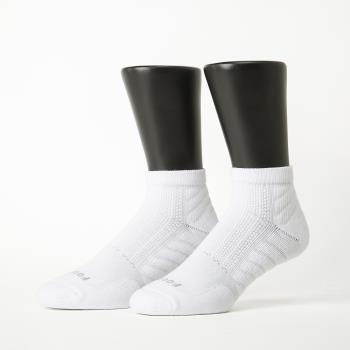 【FOOTER除臭襪】輕壓力氣墊機能襪-男款-全厚底(T95-白)