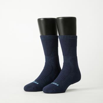 【FOOTER除臭襪】減壓顯瘦輕壓力登山襪-男款-局部厚(T202L/XL-藍)
