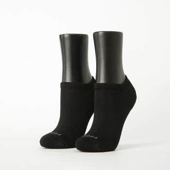 【FOOTER除臭襪】微分子氣墊單色船型薄襪-女款(T71M-黑)