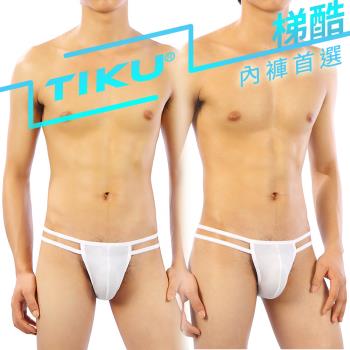 TIKU 梯酷 - 舒適型男囊袋款三角內褲 -白色 (WP1701)
