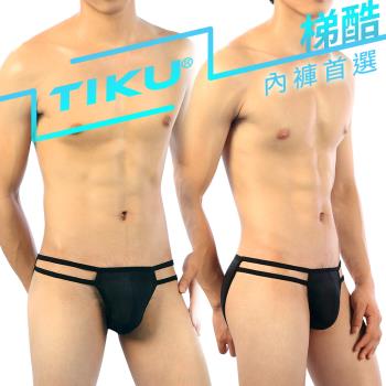 TIKU 梯酷 - 舒適型男囊袋款三角內褲 -黑色 (BP1701)